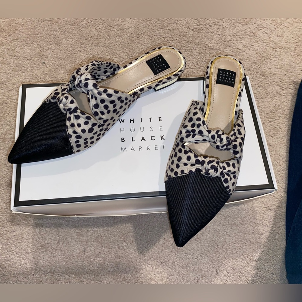 White House Black Market slip ons